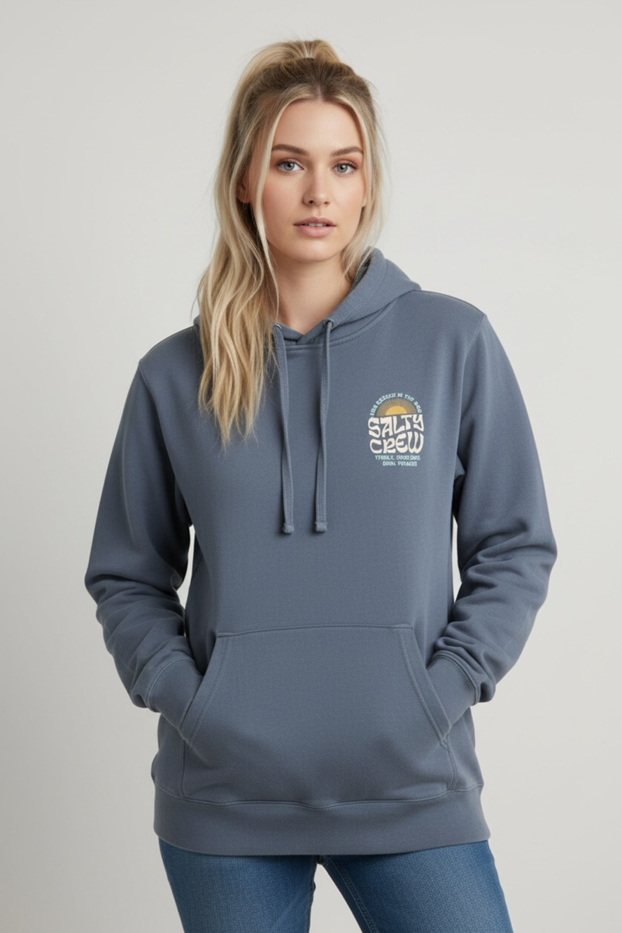 Salty Crew Sunrise Blue Hoodie Size S